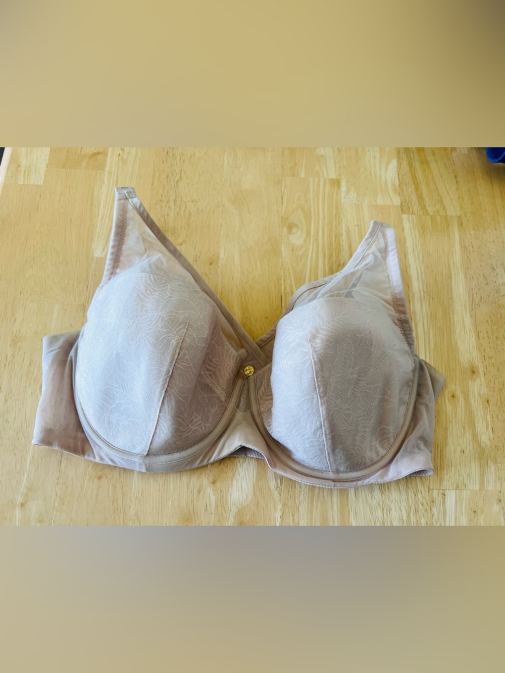 Understance Women's Full Coverage Lace Underwire Bra in Nude 40DD